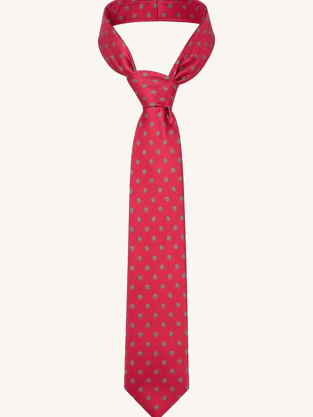 Vintage Silk Tie with Subtle Blue Dots